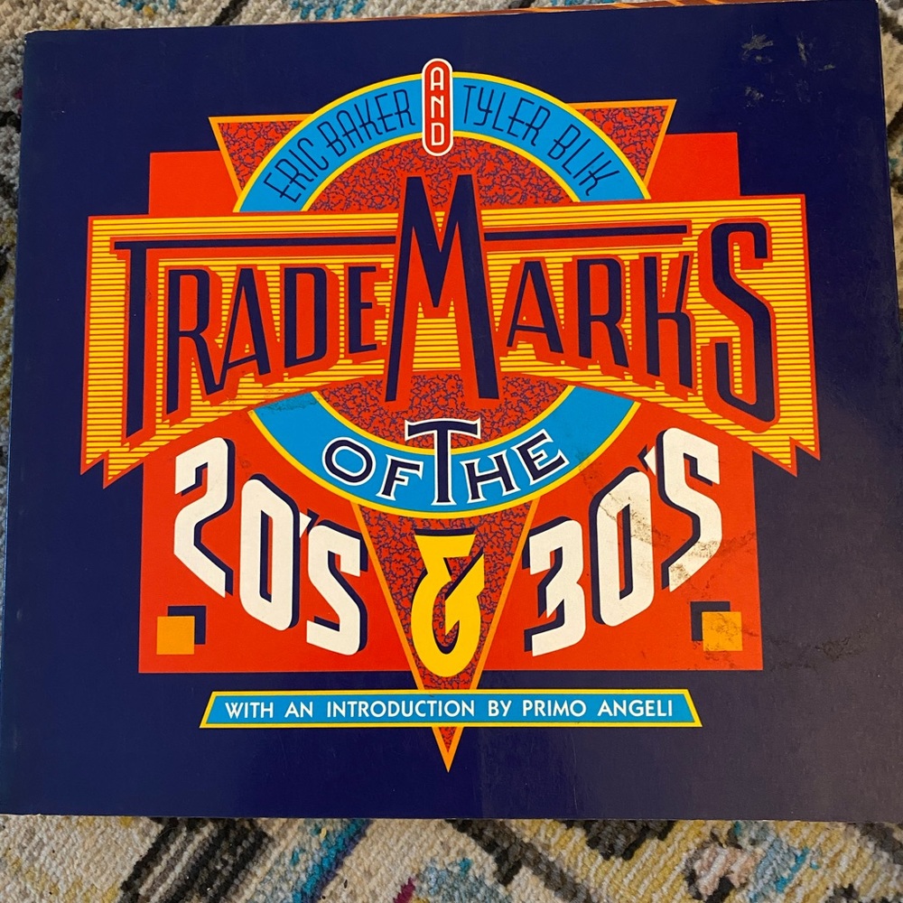 Great for collectors!! Book on trademarks from the 20’s and 30’s